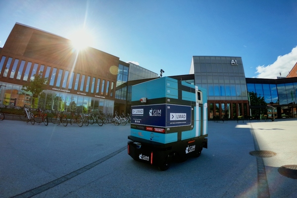 Last mile delivery robot deployed on university campus