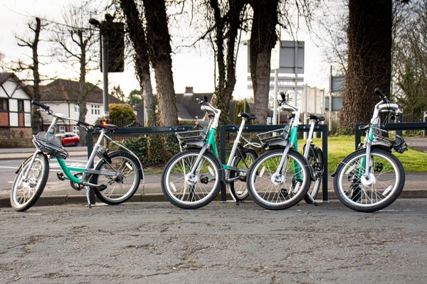 Beryl Bikes in Watford, one of the UK towns involved in the Moovit partnership