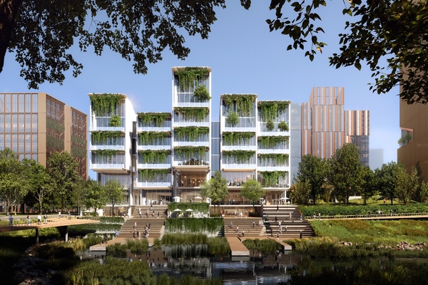 Buildings will be designed to high standards of sustainability. Image: Ennead Architects