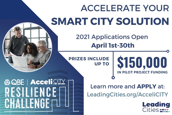 Start-ups invited to enter 2021 QBE AcceliCITY Resilience Challenge