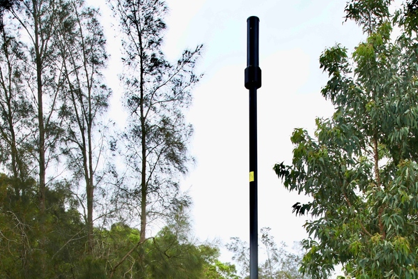 Telebelly features an integrated pole and antenna solution 