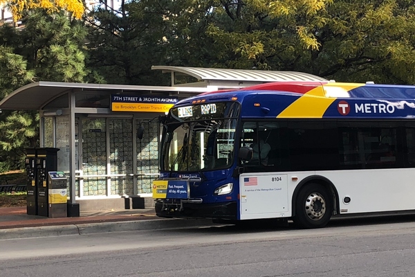 Tickets can be bought for Metro Transit’s bus rapid transit system from the terminals
