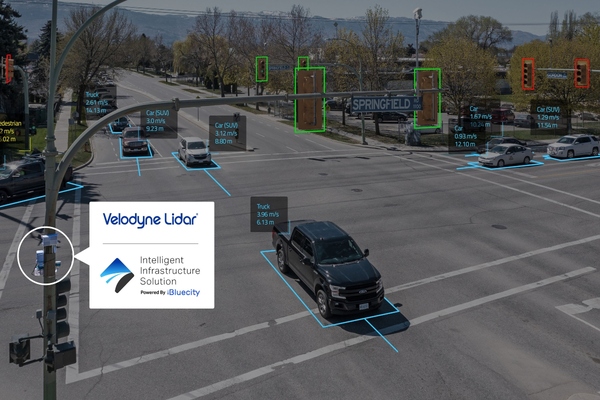 Velodyne’s lidar and AI-based system creates a real-time 3D map of roads and intersections