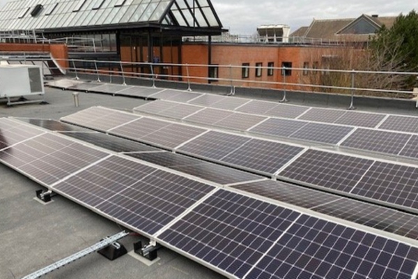 Ministry of Justice roof is expected to give a carbon saving of 106.2 tonnes per year