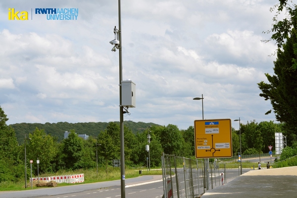 Forty-six metering stations have been established on existing traffic infrastructure in Aachen © ika, RWTH Aachen