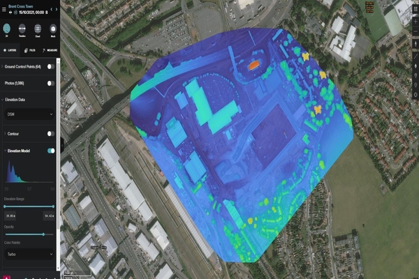 Drone software surveys the scene at new London development