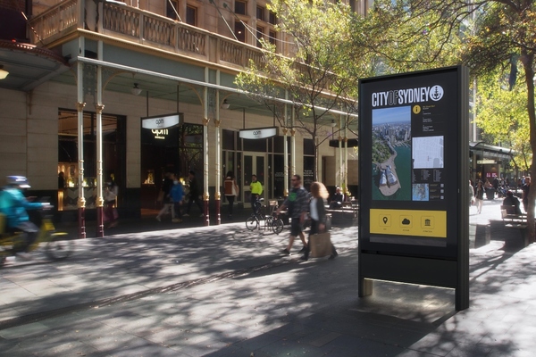 The pylons will be used to display event information and important public messaging