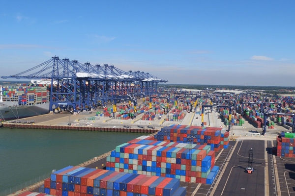 Forty per cent of the country’s container traffic passes through the Port of Felixstowe