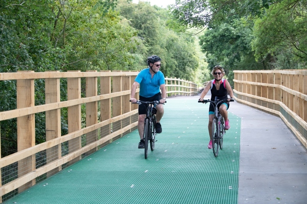 The Lias Line cycleway that links Rugby and Leamington Spa. Photo: Mark Radford Photography