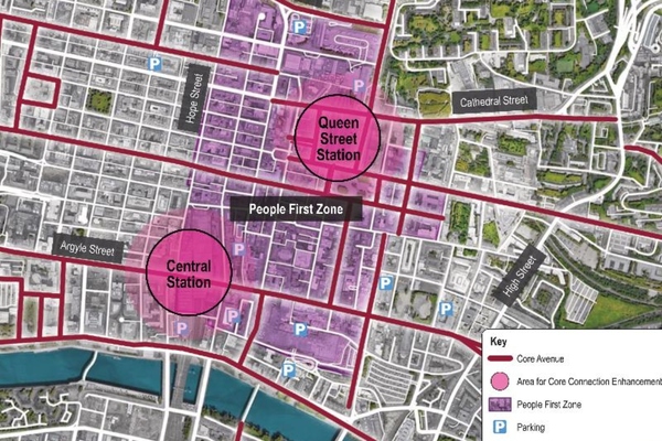 Glasgow puts forward plan for city centre people-first zone