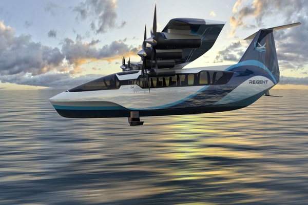 The 12-seater, zero-emission Viceroy all electric seaglider, developed by Regent 