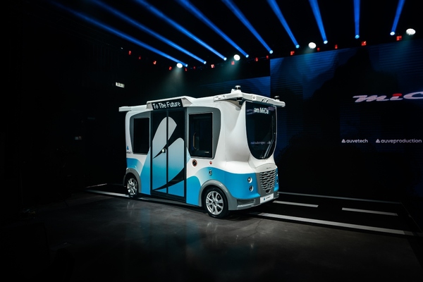 Auve Tech's MiCa autonomous shuttle has been tested in heavy rains and thick snow