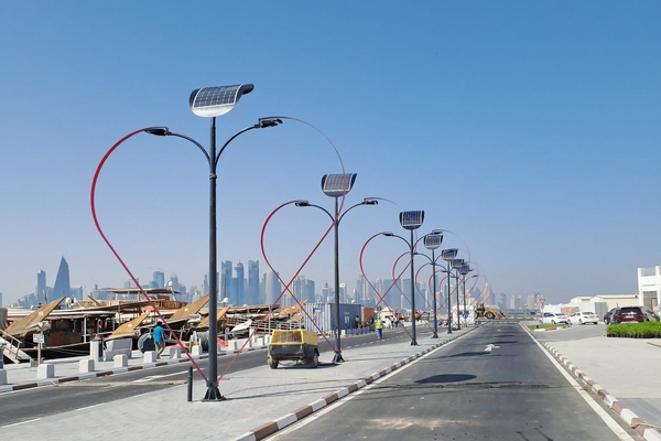 Doha installs smart solar streetlights ahead of World Cup