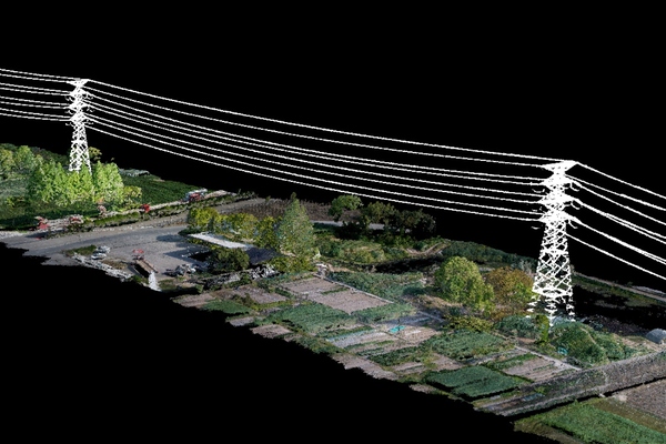Powerline mapping generated by Nano P60. Image courtesy: LidarSwiss.