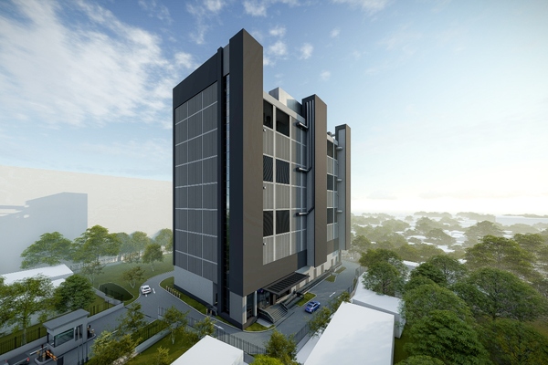 Rendering of Equinox’s eight-storey data centre, located in Jakarta’s central business district