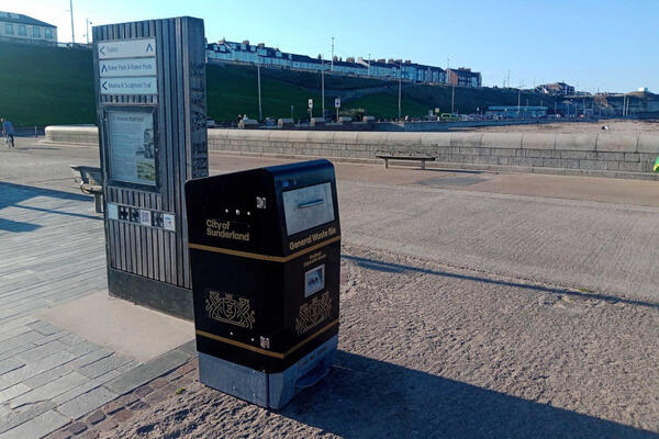 Compacting bins smart waste trial takes place in Sunderland