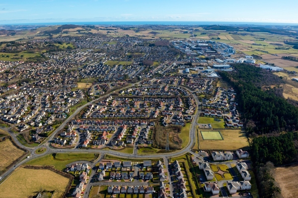 Westhill (above) is one of the towns that will benefit form the smart IoT project. Image courtesy: Aberdeenshire Council