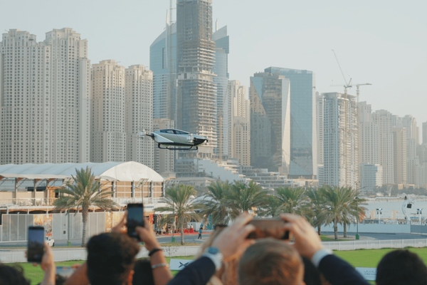 Flying car takes to the skies over Dubai during Gitex