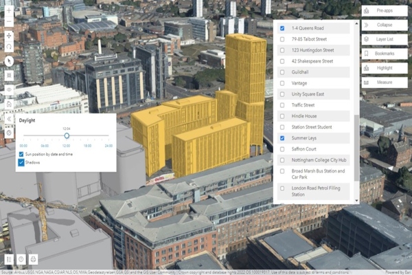 Nottingham City Council explored how geospatial technology can help increase the use of 3D visualisation