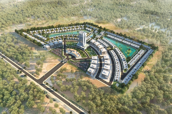Rendering of how the completed Zim Cyber City in Mount Hampden, New Harare, will look