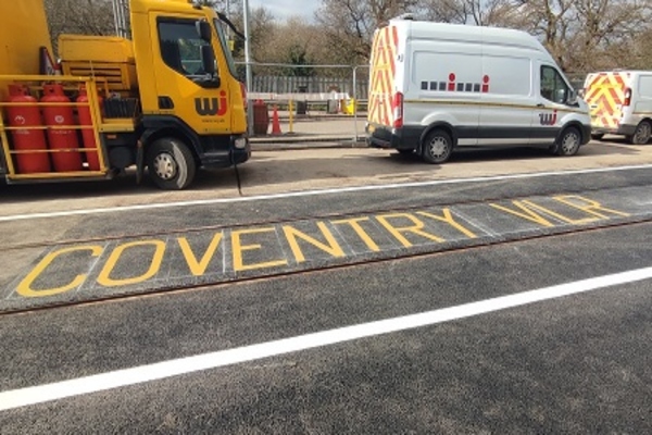 Coventry’s Very Light Rail tests new approach to track laying