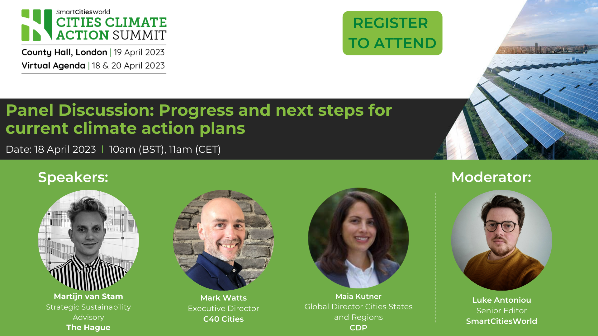 Smart Cities World - CCAS2023-Agenda - Panel discussion: Progress and ...