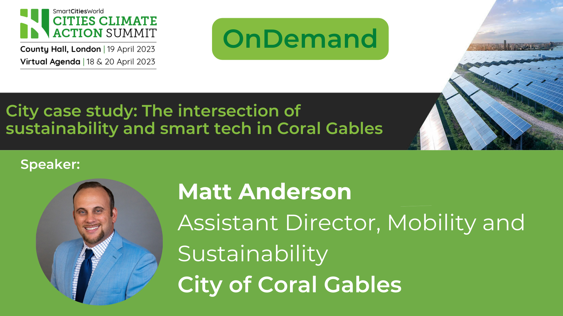 OnDemand Case study: The intersection of sustainability and smart tech in Coral Gables