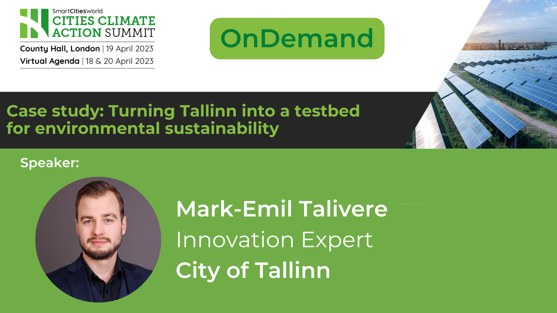 OnDemand Case study: Turning Tallinn into a testbed for environmental sustainability
