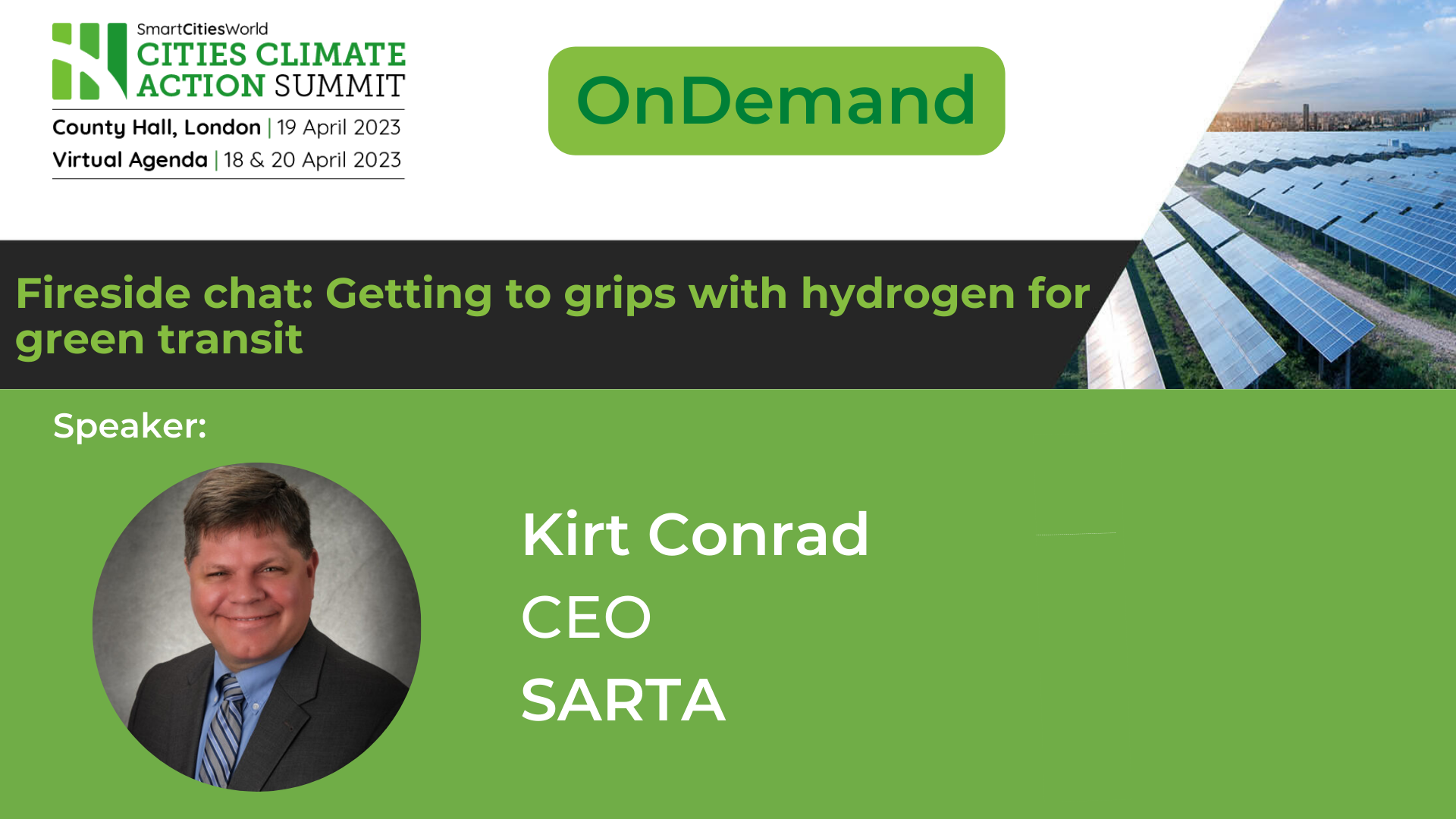 OnDemand Fireside chat: Getting to grips with hydrogen for green transit