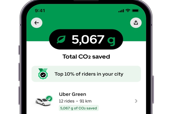 Uber makes it easier for riders and drivers to go green