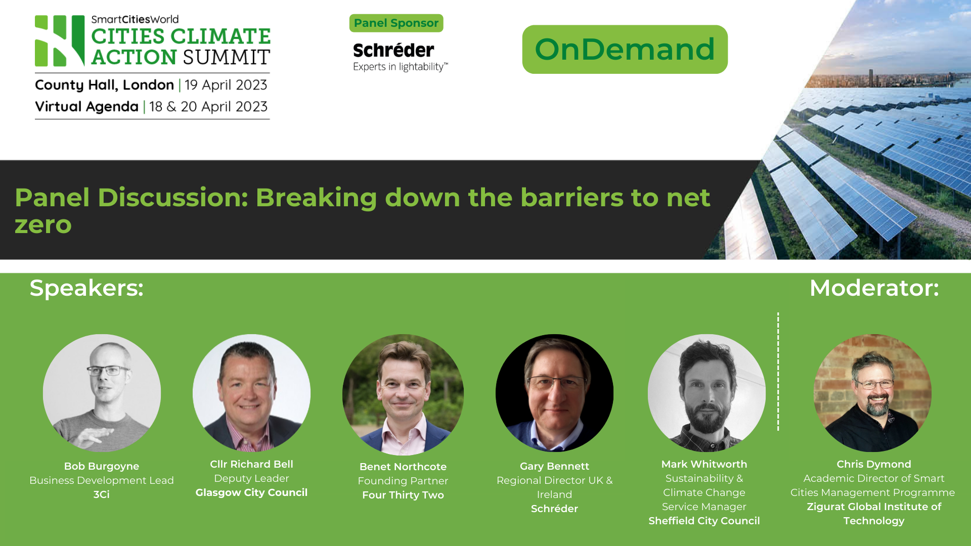 OnDemand Panel discussion: Breaking down the barriers to net zero