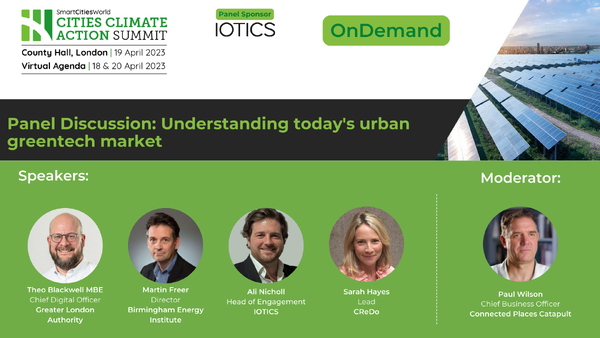 OnDemand Panel discussion: Understanding today's urban greentech market