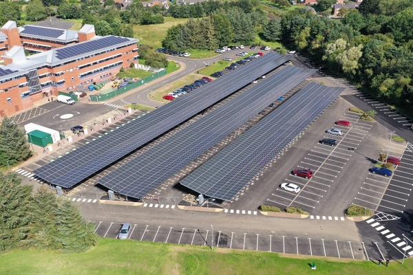 UK council launches pioneering solar car port