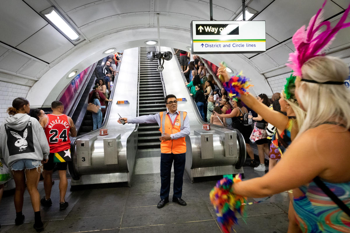 TfL Notting Hill Carnival in Tube station 2023