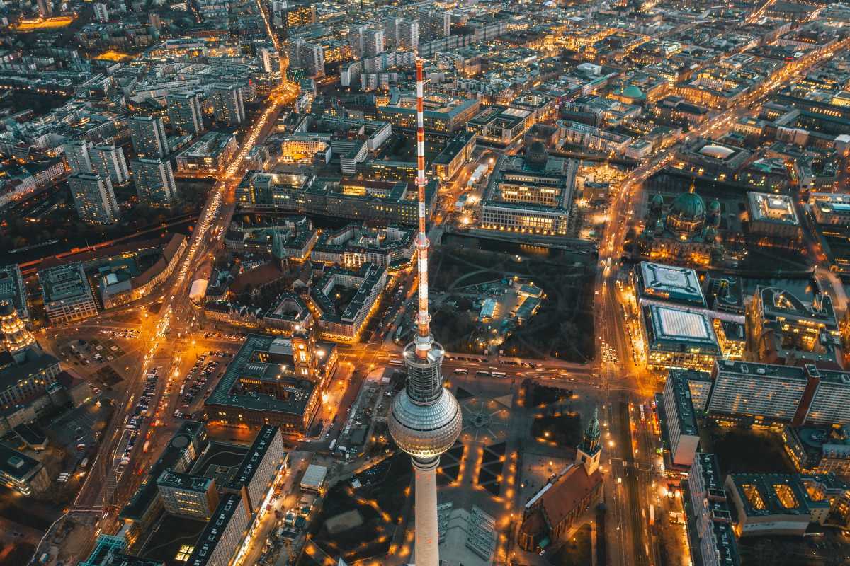 Drone aerial shot of Berlin_smart cities_Adobe