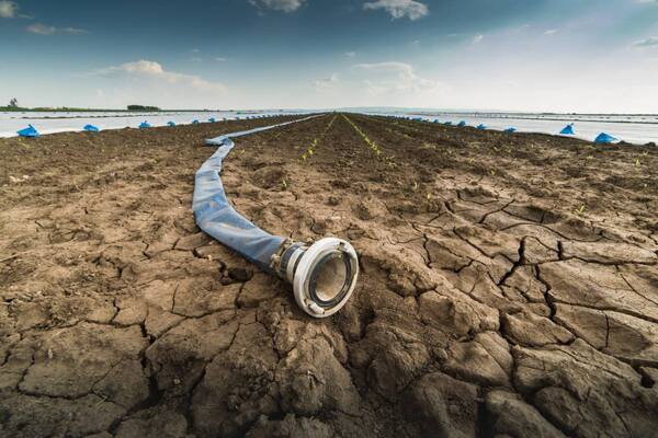 Dry land - drought - and hose for watering_smart cities_Adobe.jpg