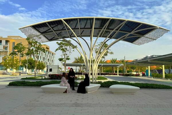 Masdar City reveals solar tree installation