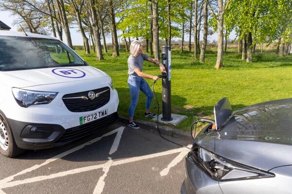 First EV charge point powered up from UK telecoms cabinet