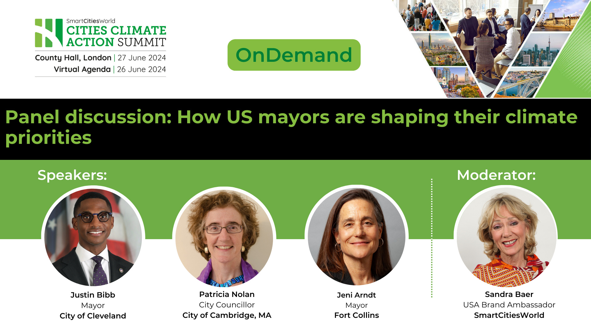 Panel discussion: How US Mayors are setting their climate priorities