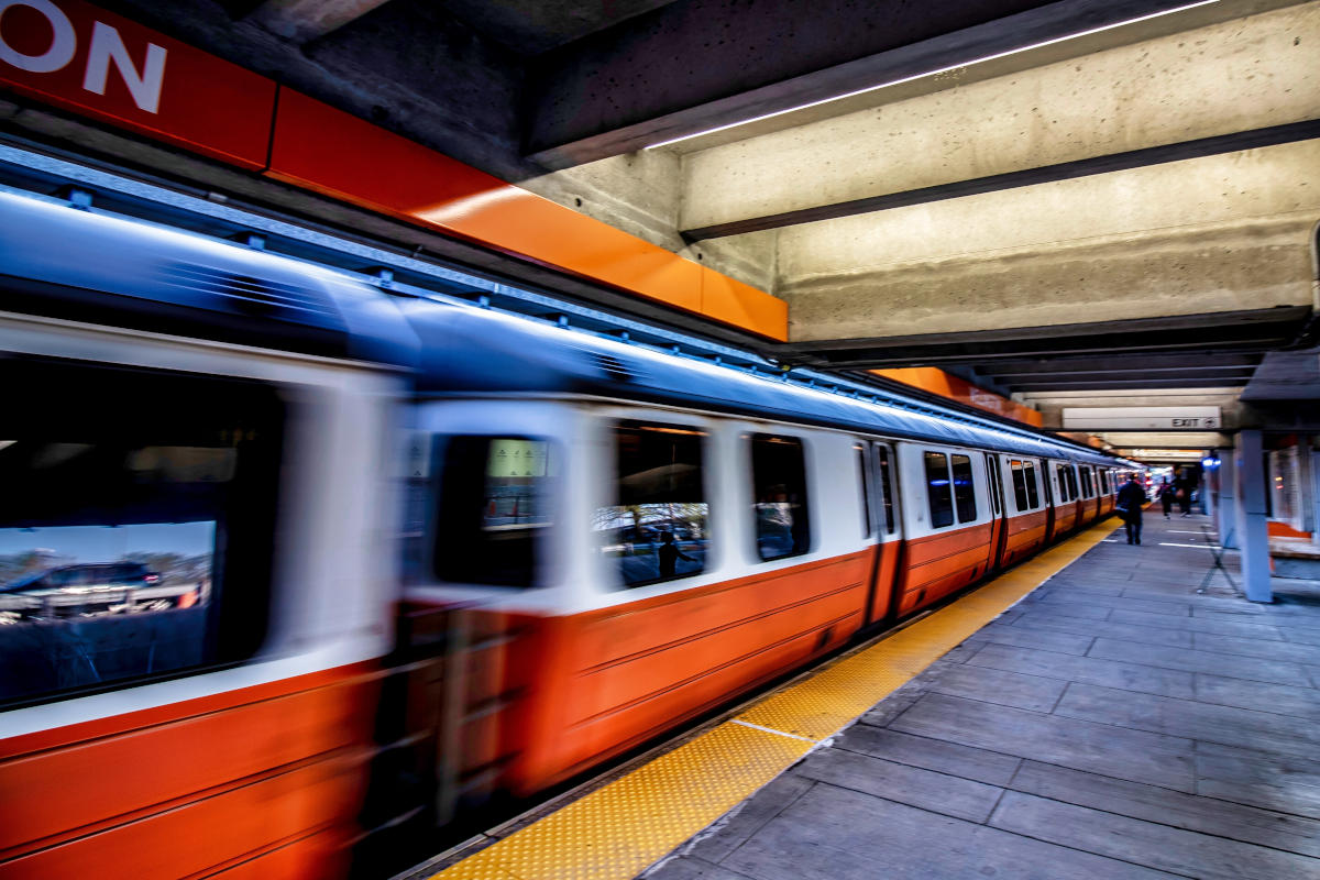 Massachusetts Bay Transportation Authority MBTA Orange Line at Boston