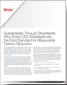 White Paper: Smart LED streetlights - the gold standard for measurable carbon reduction