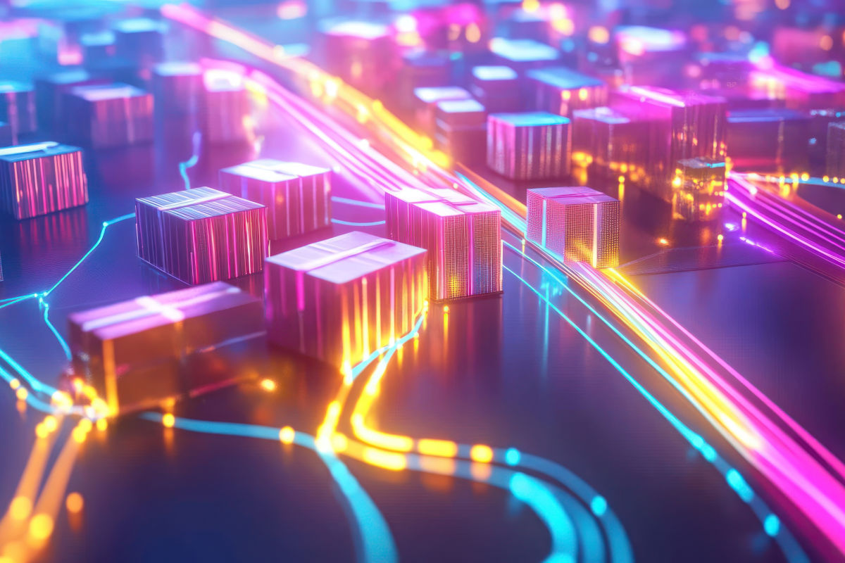 City AI model with traffic and buildings_adobe City AI model with traffic and buildings_adobe