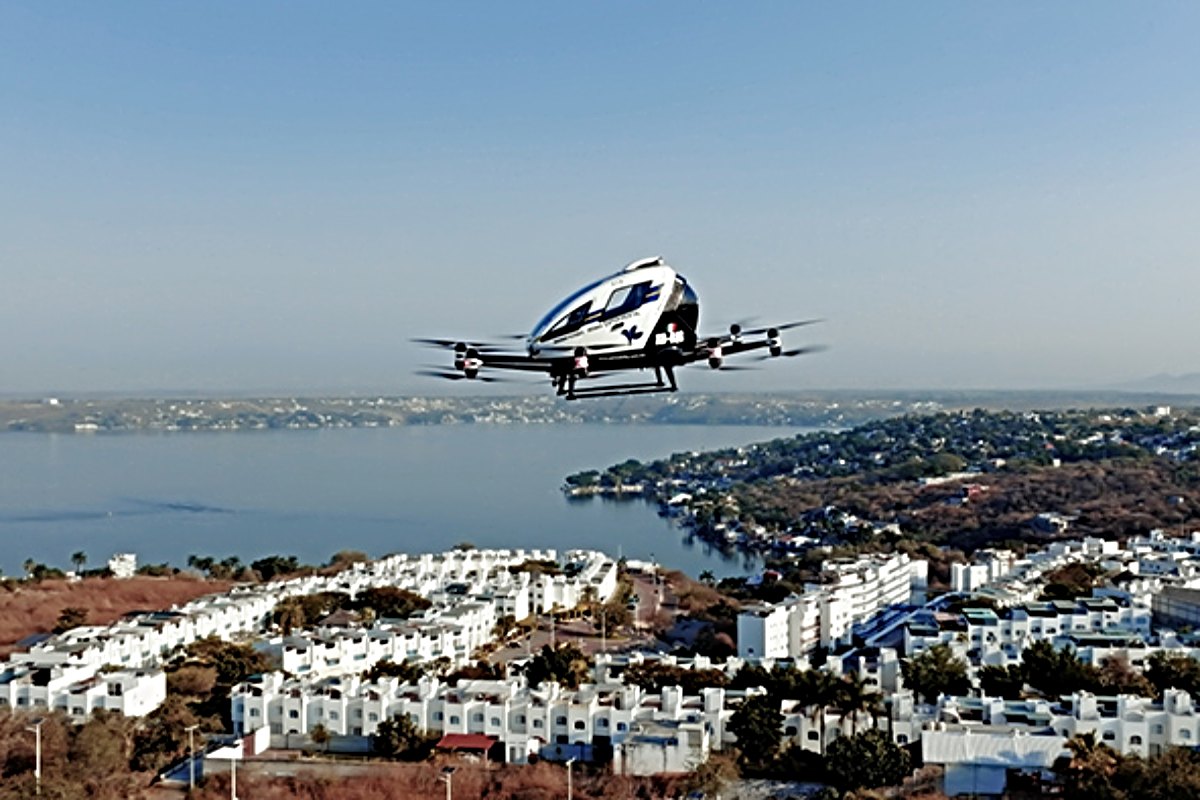 EHang carries out pilotless test flight in Mexico