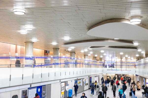 TfL Image LED lighting at Kings Cross station smart cities PR TfL