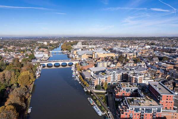 aerial of Kingston Upon Thames smart cities Adobe