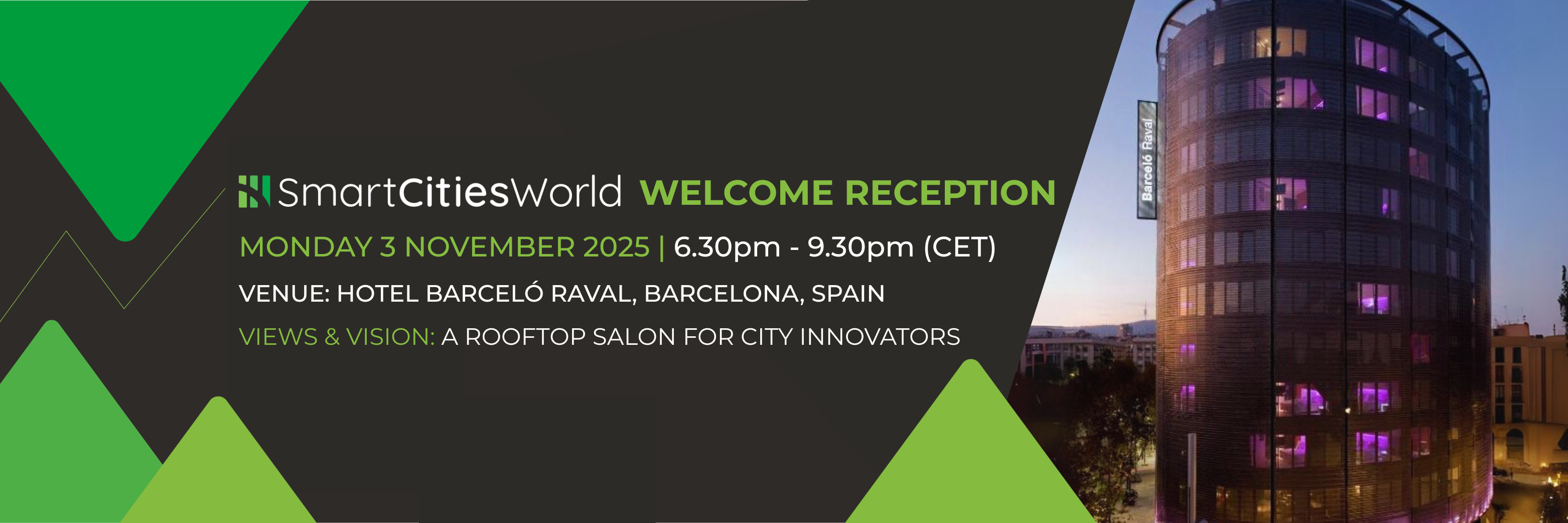 SmartCitiesWorld Views and Vision Welcome Reception - 3 November 2025