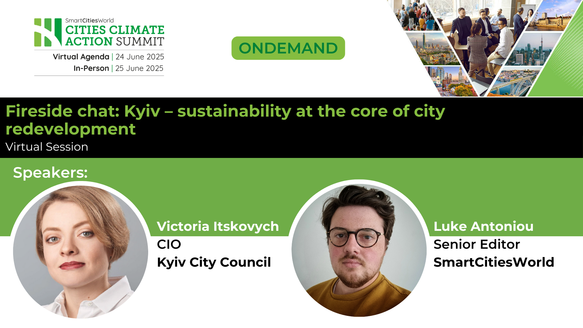 OnDemand Fireside chat: Kyiv &ndash; sustainability at the core of city redevelopment