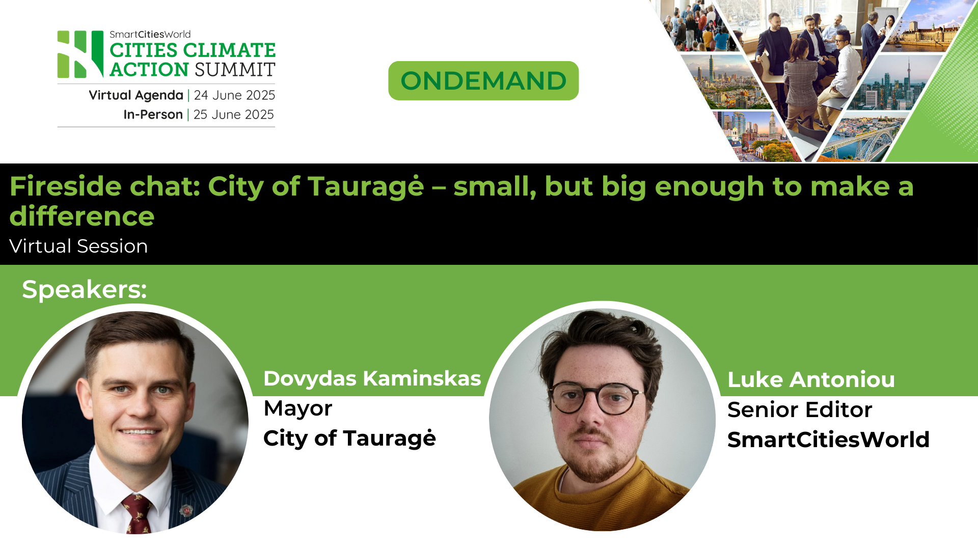 OnDemand Fireside chat: City of Tauragė &ndash; small, but big enough to make a difference