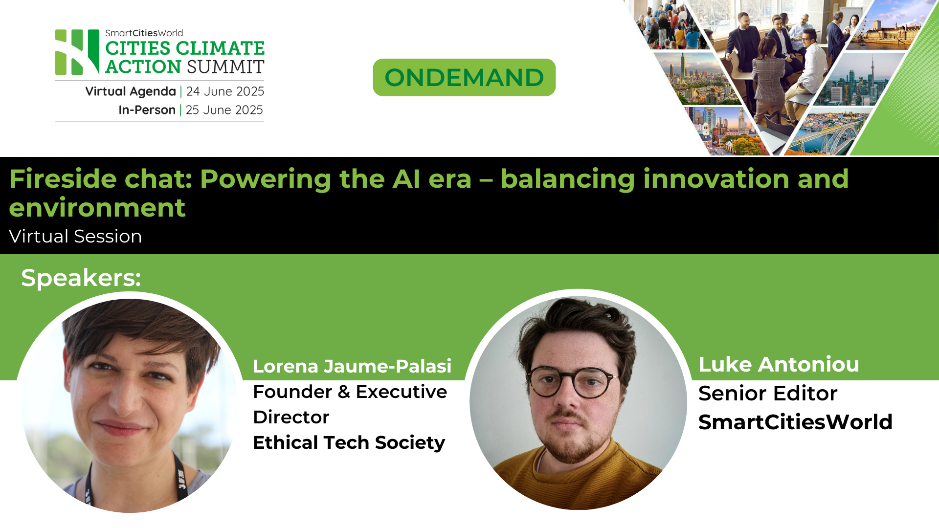 OnDemand Fireside chat: Understanding the urban climate impacts of new technologies