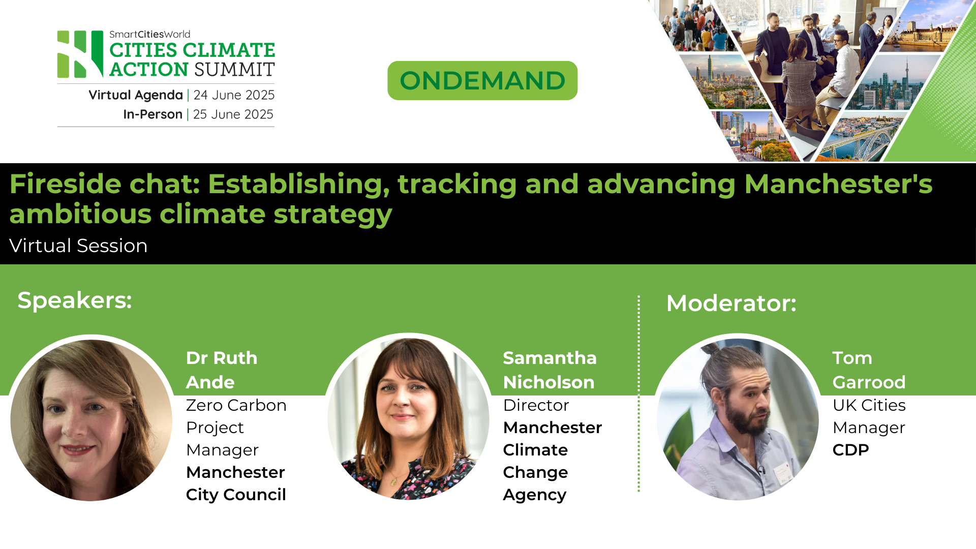 OnDemand Fireside chat: Establishing, tracking and advancing Manchester's ambitious climate strategy